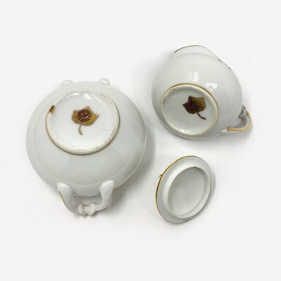 Pickard Hand Painted Cream & Sugar - Picture 6 of 7